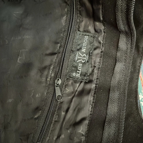 Robin Ruth Chicago Black and Blue Tote Travel Bag - Picture 5 of 5